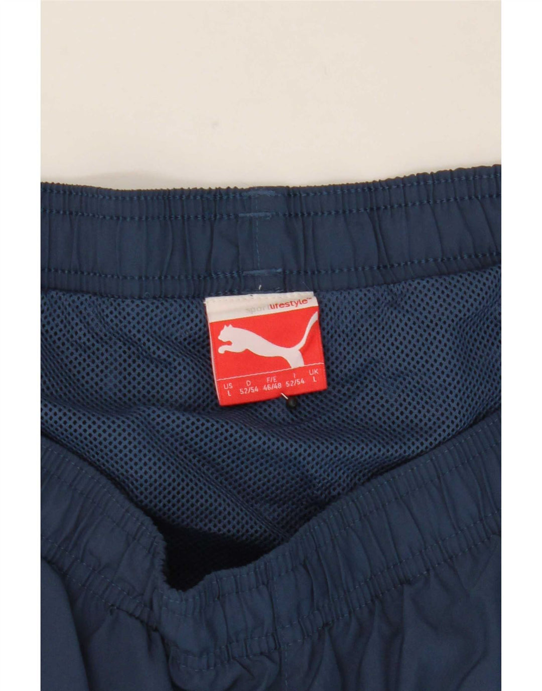 Shorts esportivos gráficos masculinos Puma grandes azul marinho