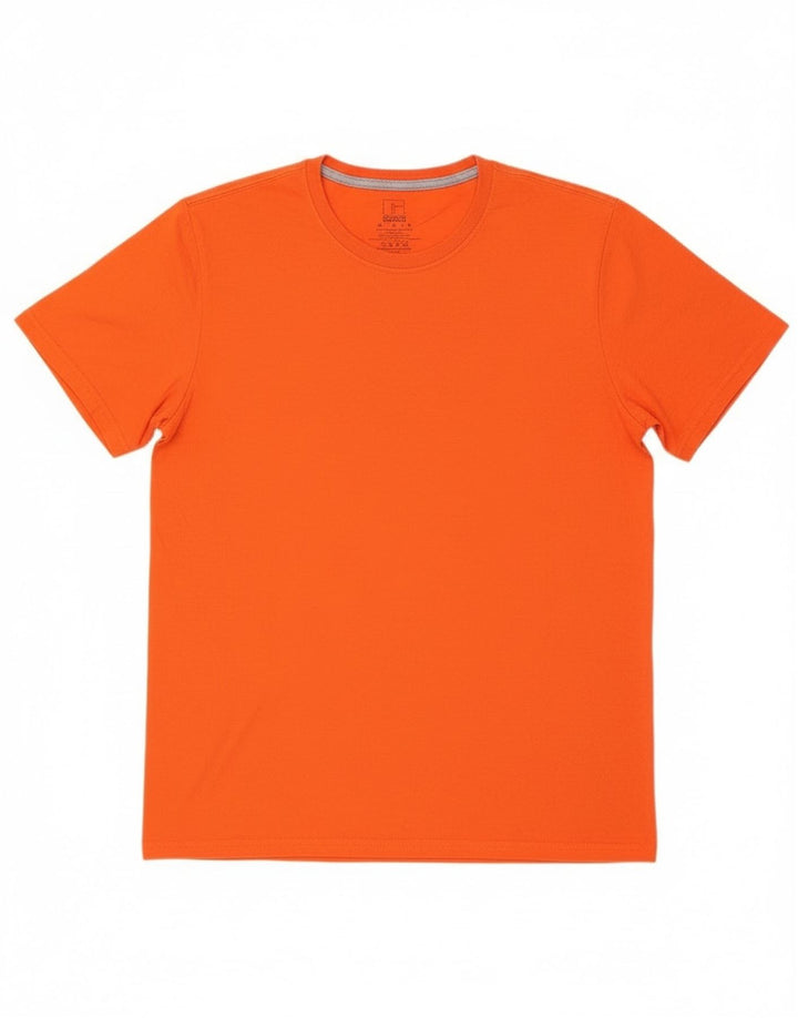 Russell Athletic Mens Camiseta Top Médio Algodão Laranja