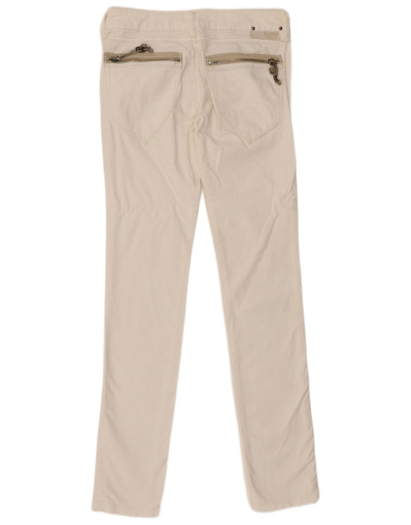 Diesel Meninas Jeans Super Skinny 13-14 Anos W28 L32 Algodão Branco