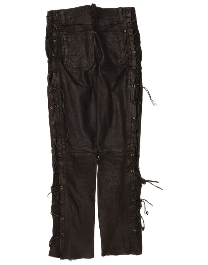 Calça feminina de couro Modeka W28 L30 couro preto