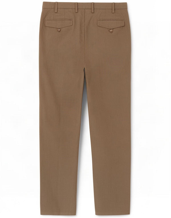 Massimo Dutti Mens Straight Chino Calças EU 42 Grande W32 L31 Algodão Bege