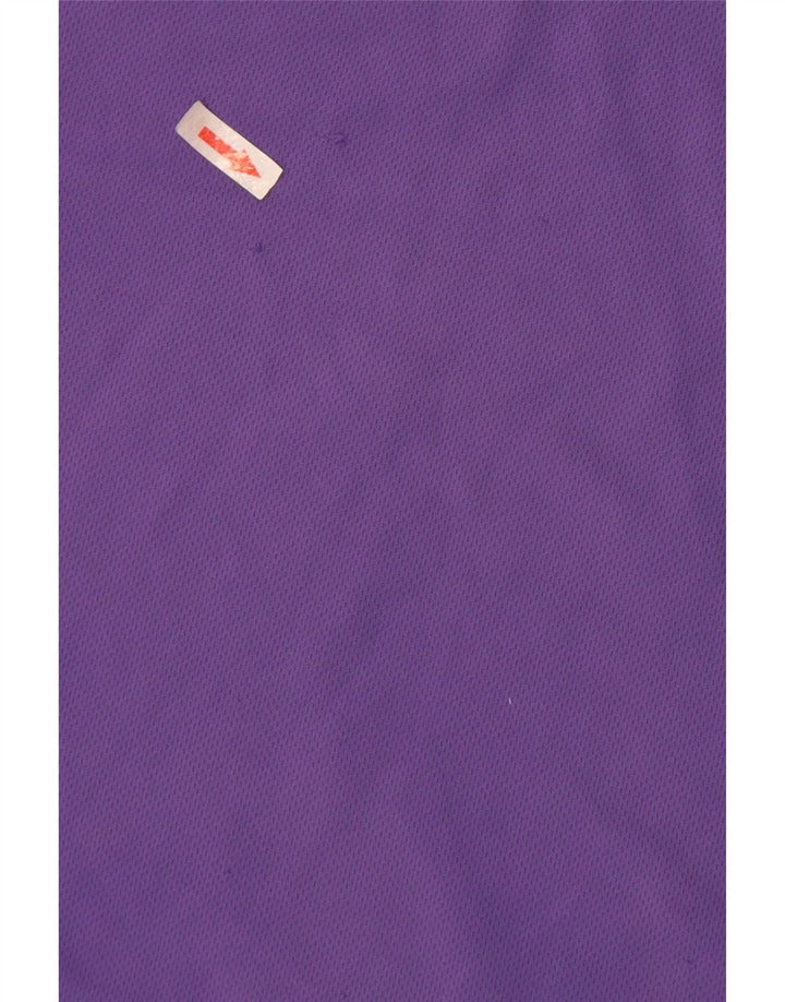 Camiseta masculina Nike Dri Fit Top médio roxo colorblock poliéster