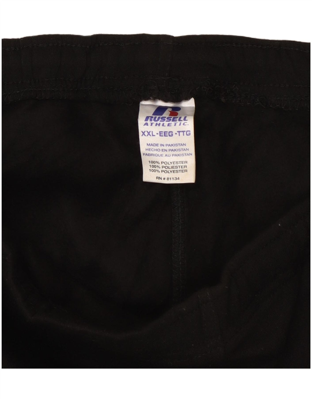 Calça de treino cargo masculina RUSSELL ATLÉTICA 2XL poliéster preto