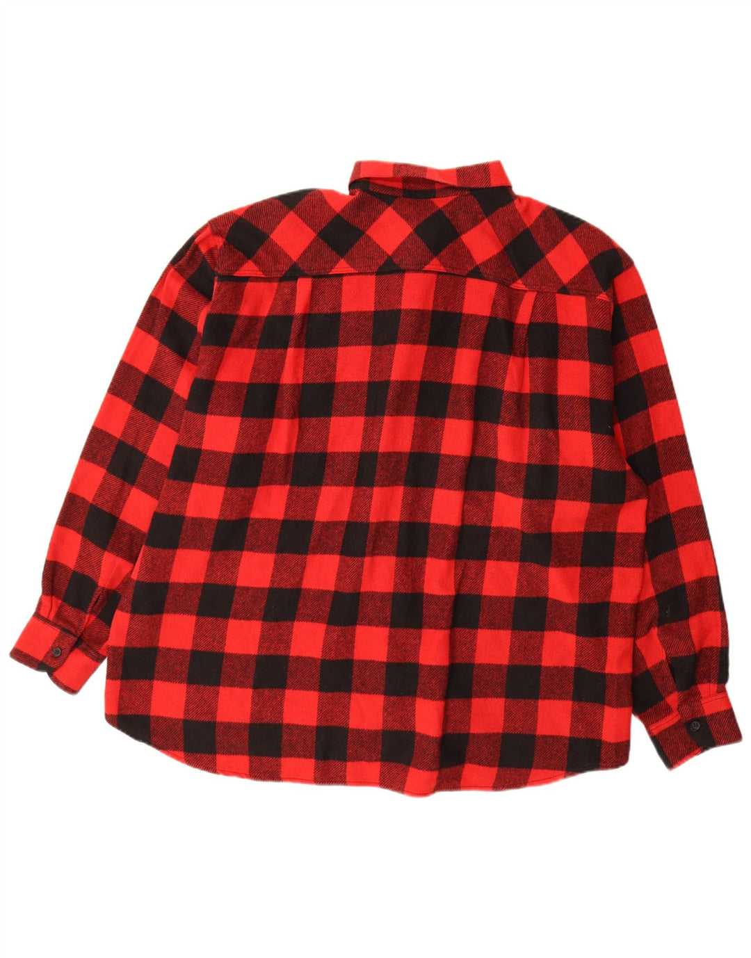Camisa masculina de flanela Colombus XL vermelho guingão poliéster