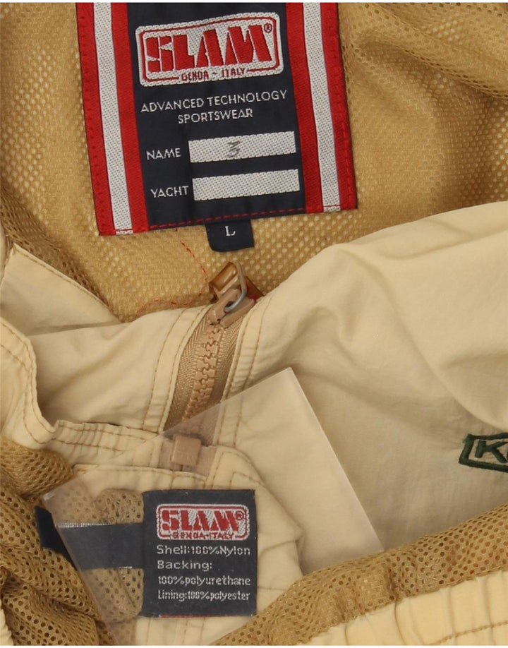Jaqueta bomber masculina Slam UK 40 grande nylon bege