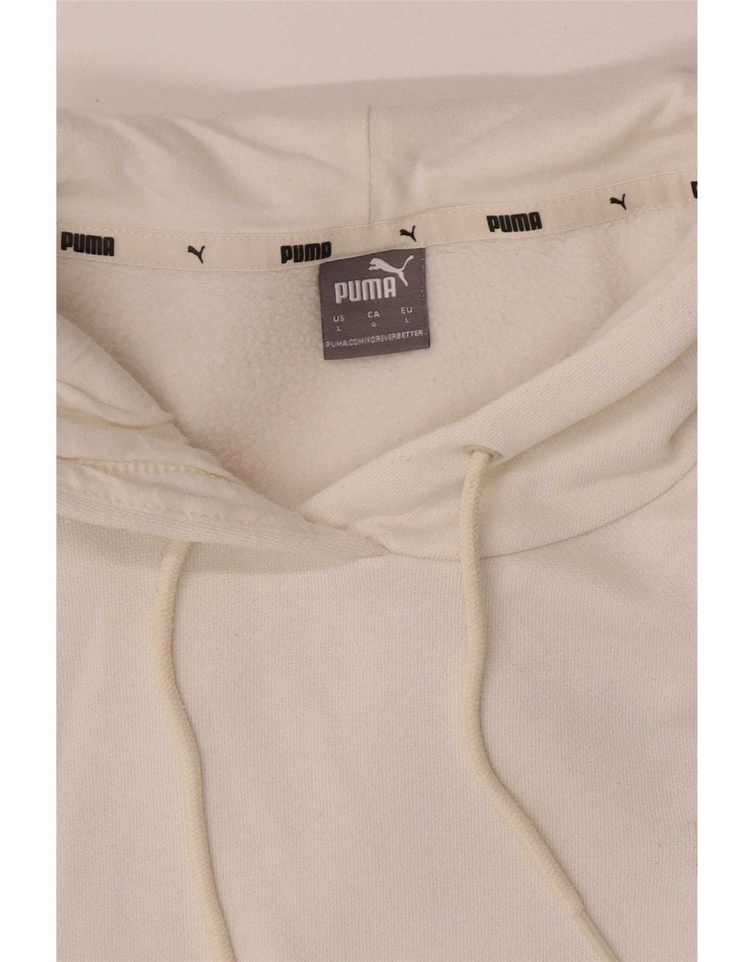 Jumper com capuz feminino Puma UK 16 grande branco