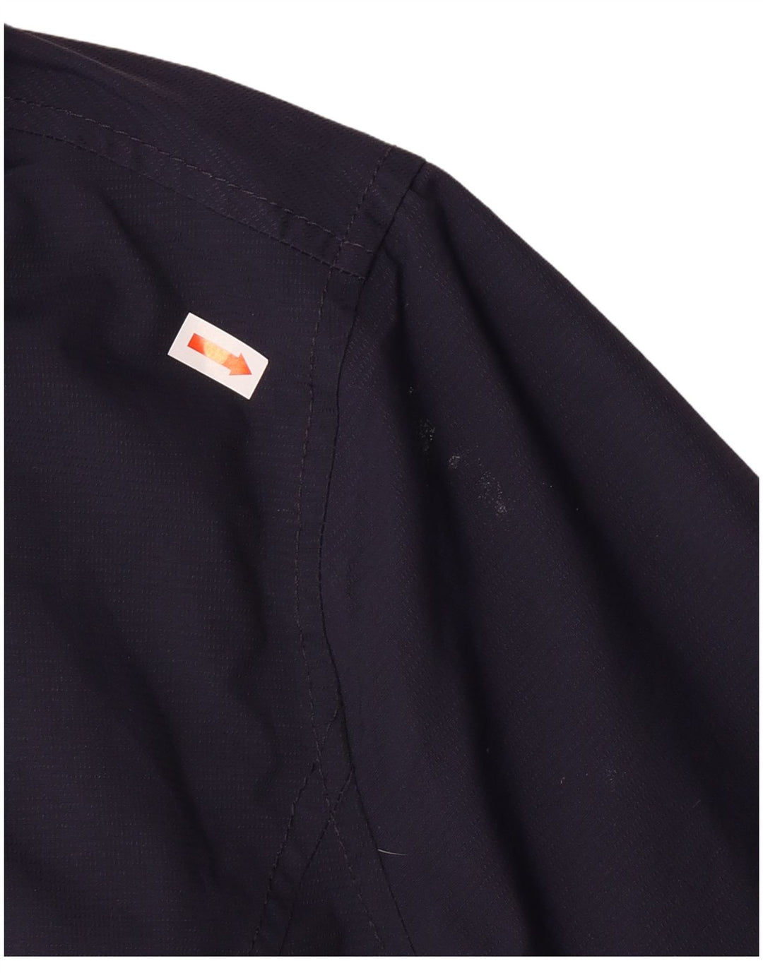 Jaqueta corta-vento feminina JOULES com capuz Reino Unido 18 XL listrado azul marinho