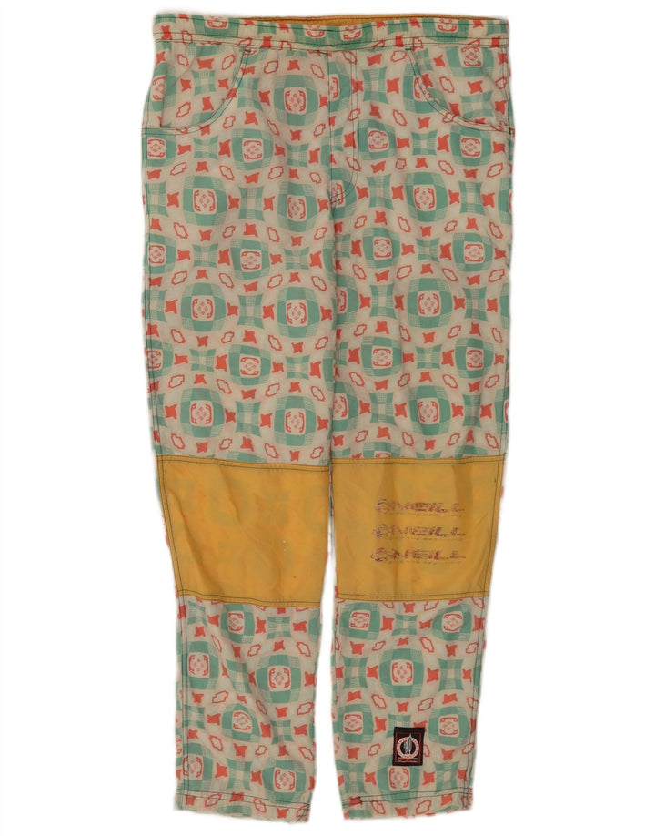 Calça feminina O'Neal com corte gráfico W30 L25 multicolorida geométrica
