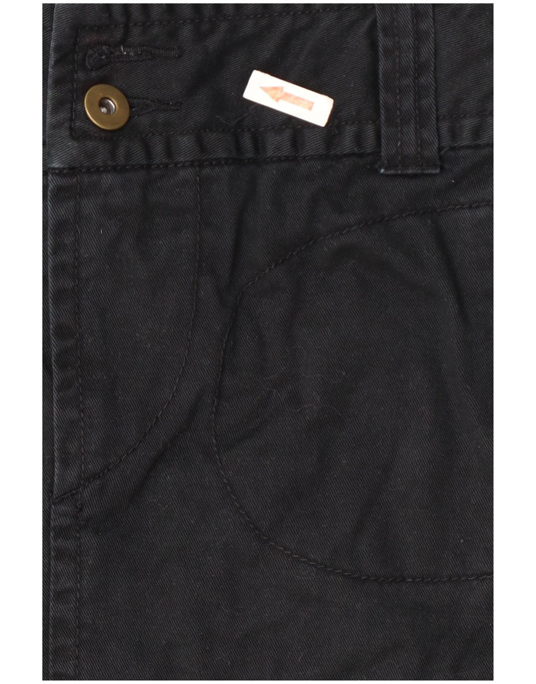 Mini saia cargo feminina Benetton W28 médio azul marinho