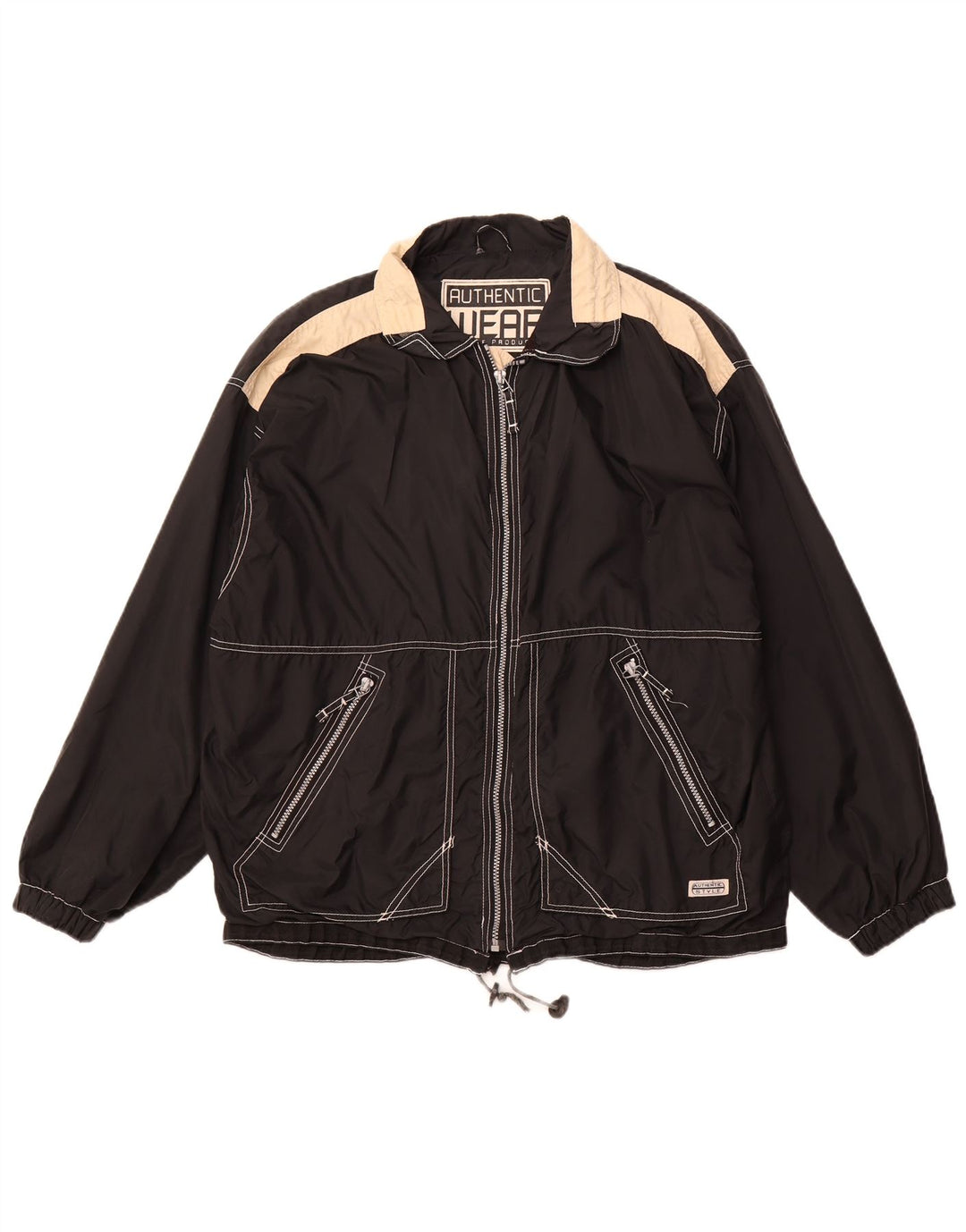 Jaqueta utilitária masculina AUTHENTIC Loose Fit UK 38 média preta