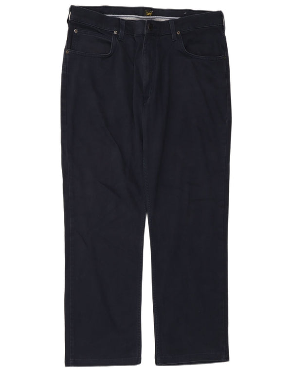 Calça casual reta masculina Lee Brooklyn W36 L29 azul marinho
