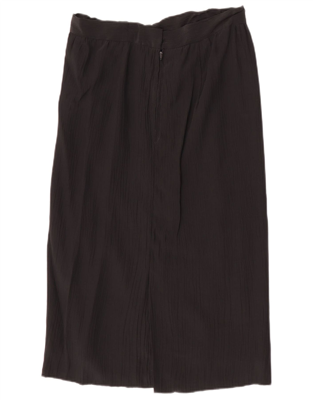 Saia Midi Feminina Vintage W30 Média Preta