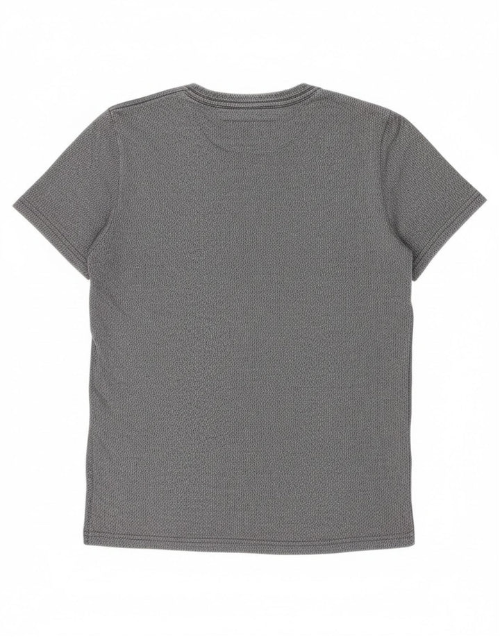 Camiseta masculina Superdry Top pequeno algodão tie-dye cinza