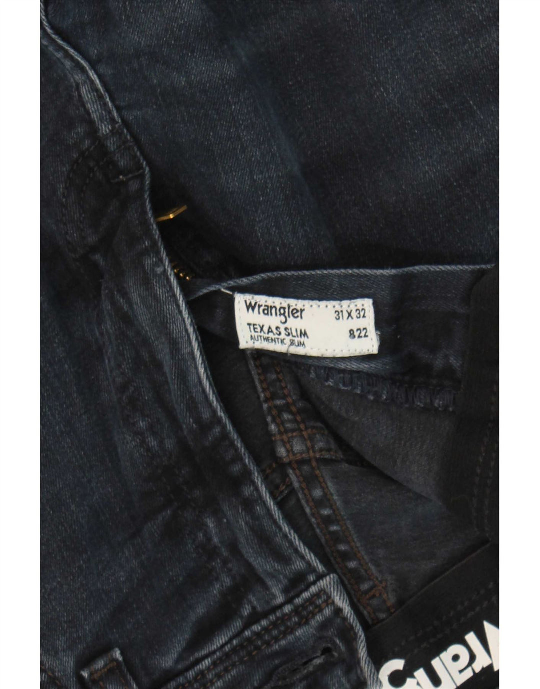 Wrangler Masculino Texas Slim Jeans W31 L32 Azul Marinho Algodão