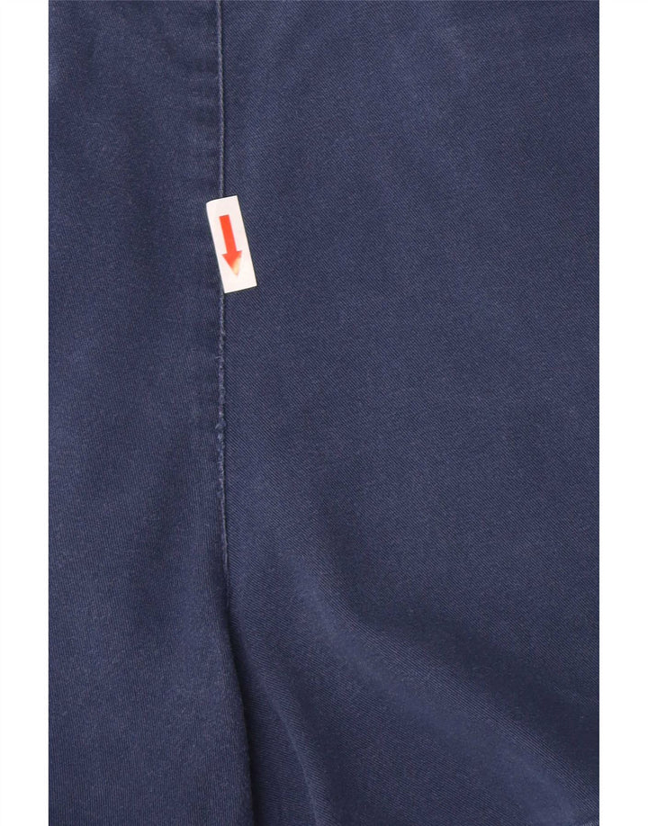 Shorts chino masculino Marks & Spencer Pegged W32 algodão azul marinho médio