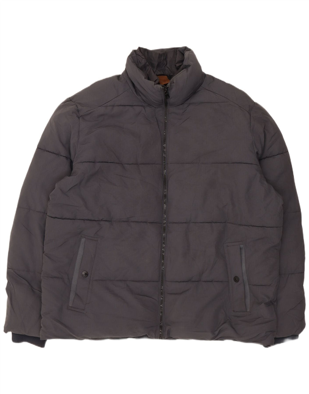 Jaqueta acolchoada masculina MARKS & SPENCER UK 44 2XL poliéster cinza