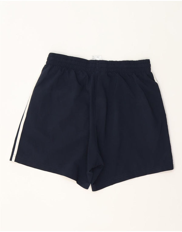 Shorts esportivos masculinos Adidas médio azul marinho poliéster