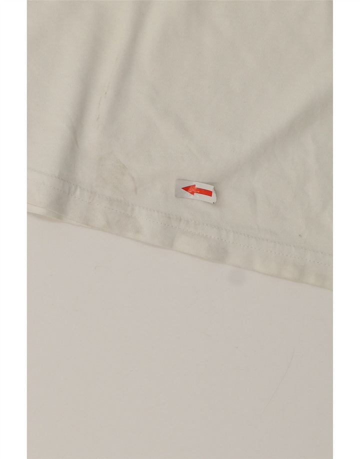Camiseta gráfica masculina HUGO BOSS top pequeno algodão branco