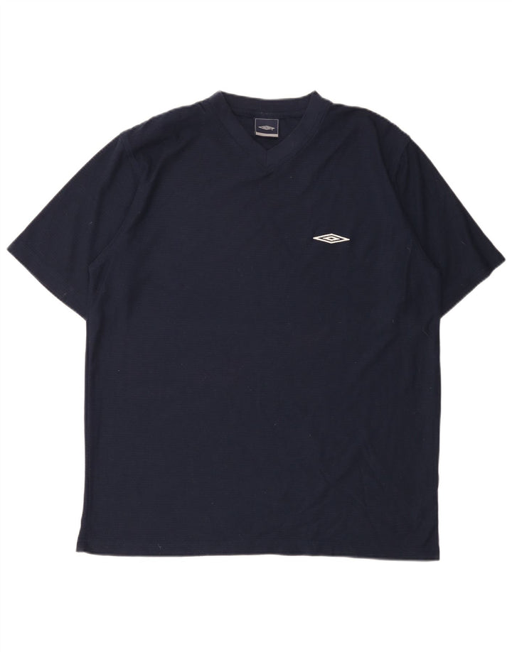 Camiseta masculina Umbro Top XL azul marinho poliéster