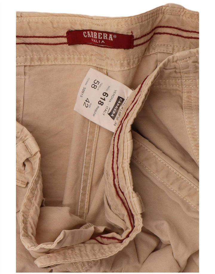 CARRERA Masculino 618 Cargo Shorts W42 2XL Algodão Bege
