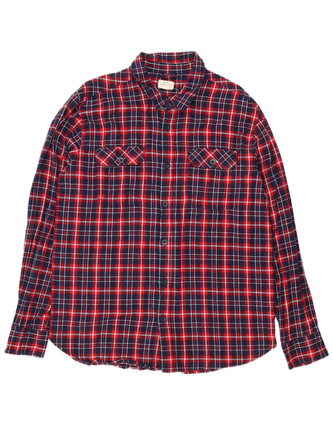 Camisa masculina de flanela Mountain Warehouse XL azul marinho xadrez algodão
