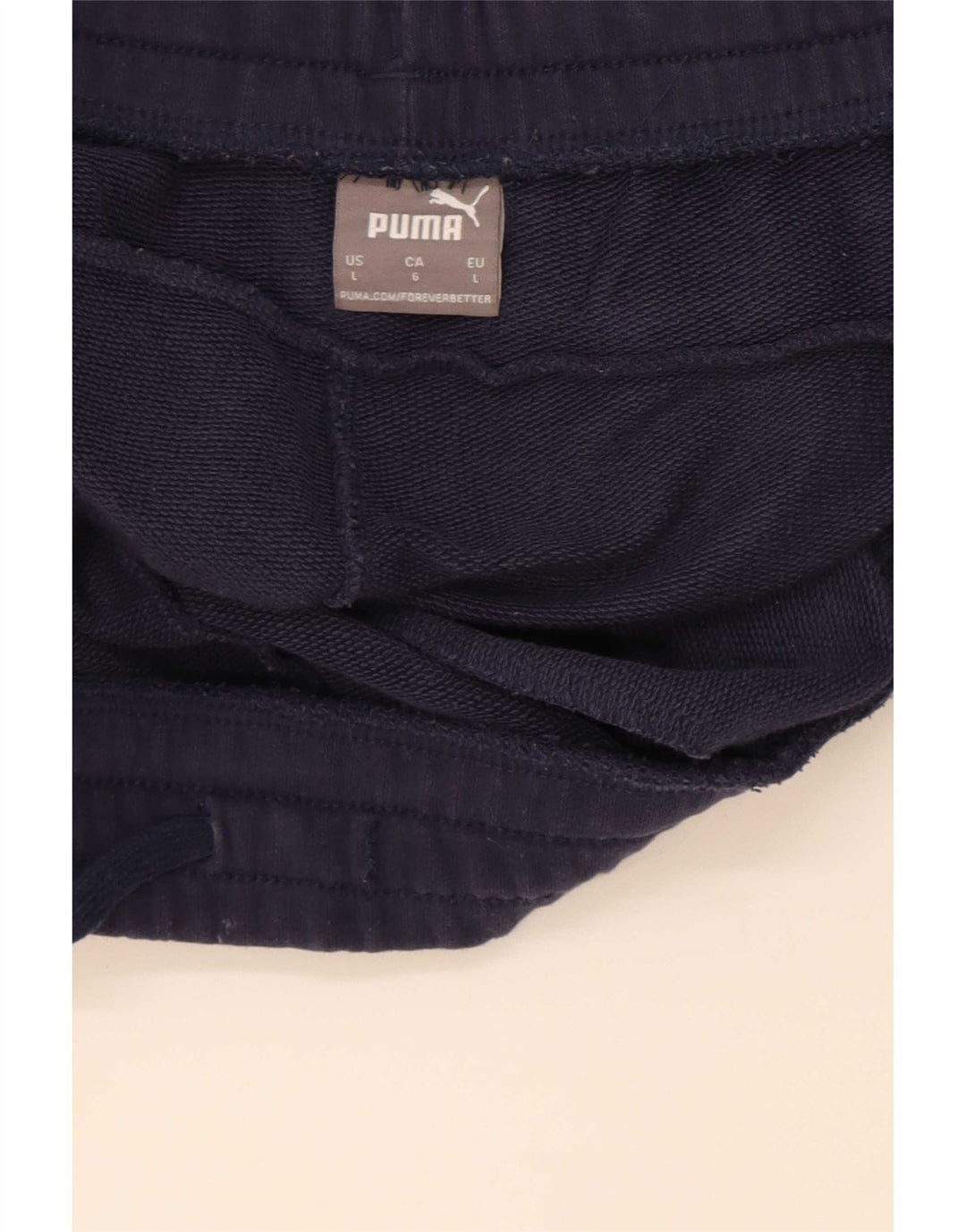 Shorts esportivos masculinos Puma grandes algodão azul marinho