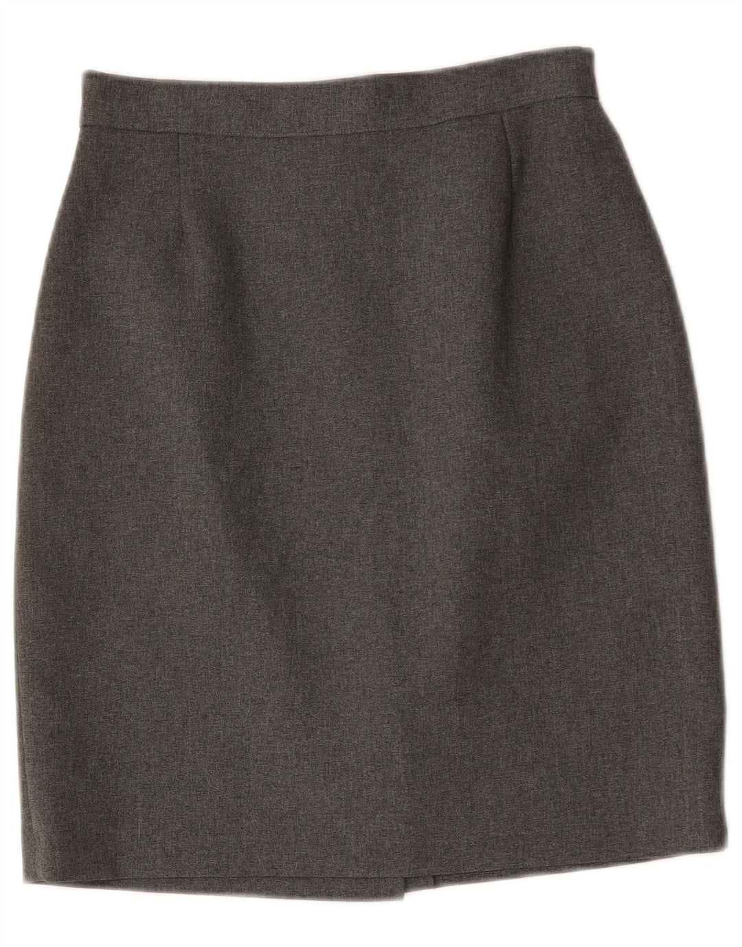 Saia lápis de cintura alta para mulheres vintage IT 44 poliéster cinza W26 médio