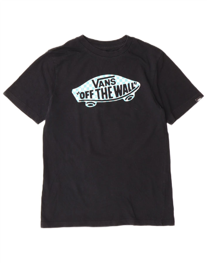 Camiseta Vans Boys Graphic Top 10-11 Anos Médio Algodão Preto