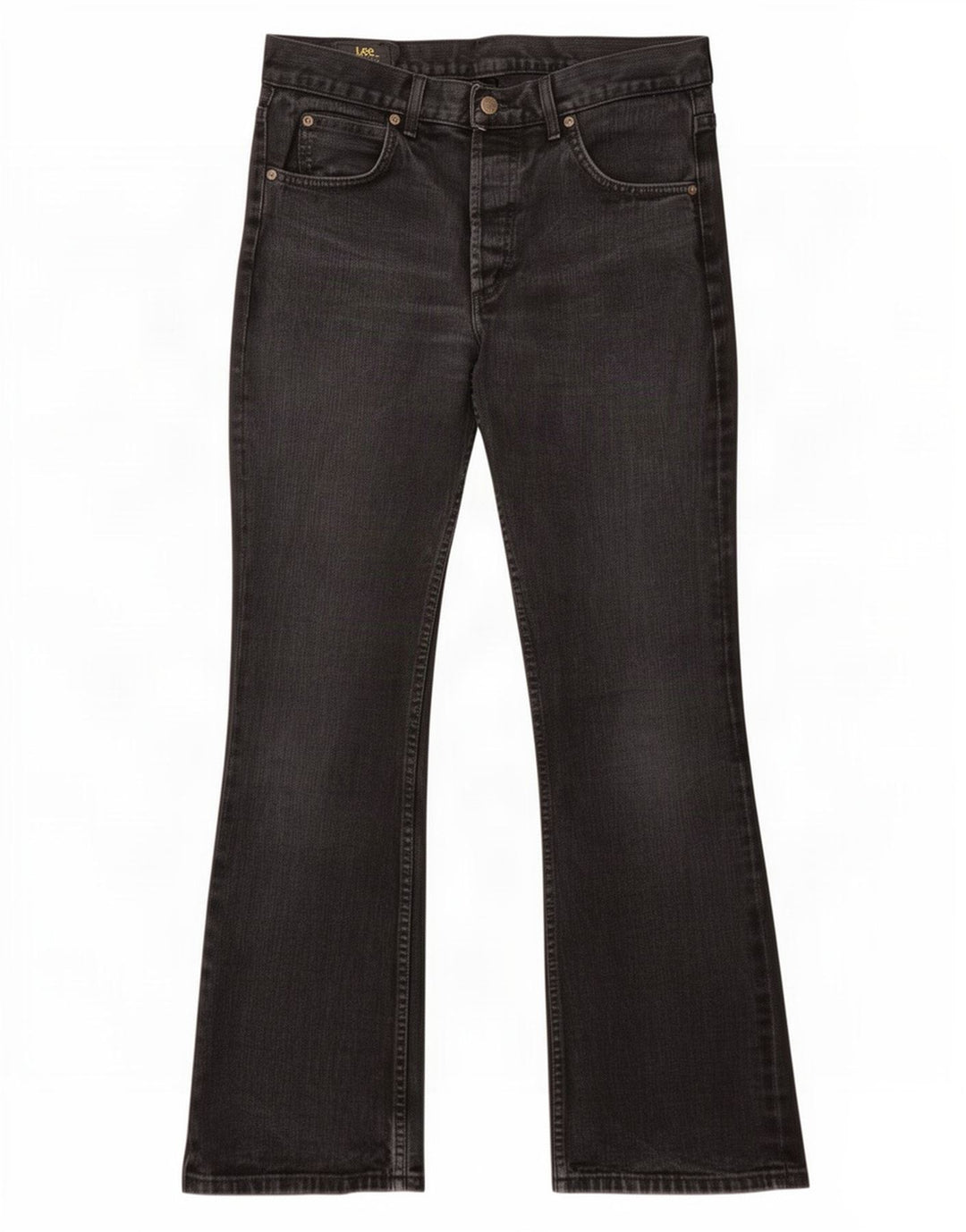 Lee Mens Denver Bootcut Jeans W34 L30 Algodão Preto
