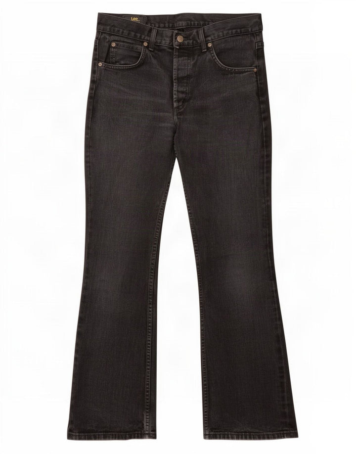 Lee Mens Denver Bootcut Jeans W34 L30 Algodão Preto
