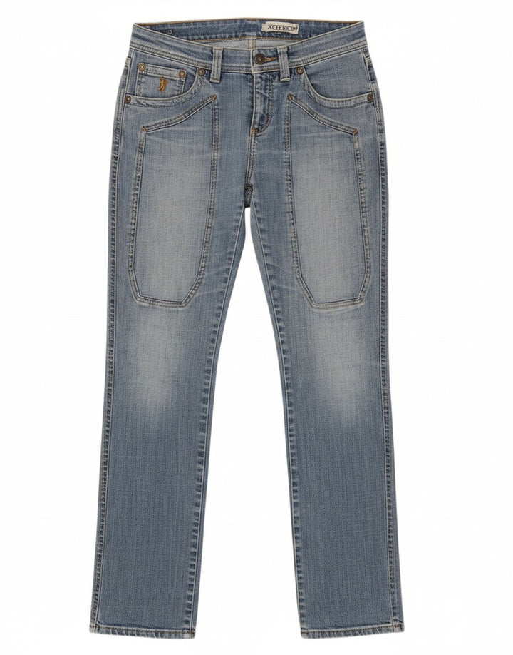 Jeans retos femininos JECKERSON W27 L34 azul