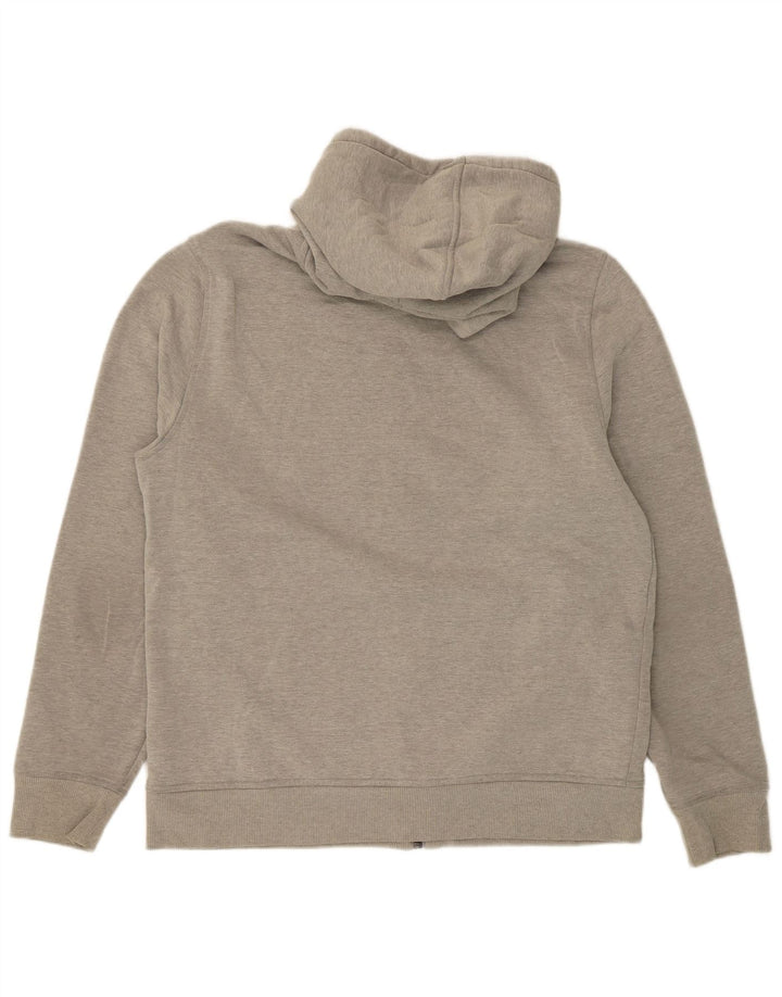 Suéter masculino IZOD Slim Fit com capuz e zíper cinza médio poliéster