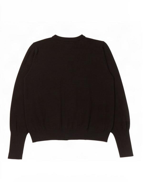 Suéter cardigã feminino Marks & Spencer UK 20 2XL viscose preta