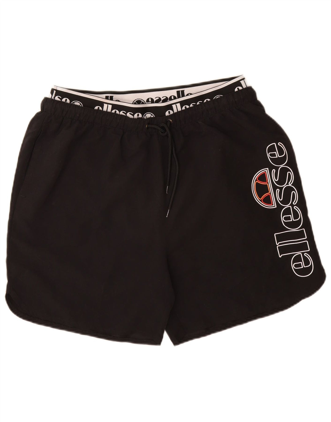 Ellesse Mens Graphic Natação Shorts Grande Poliéster Preto