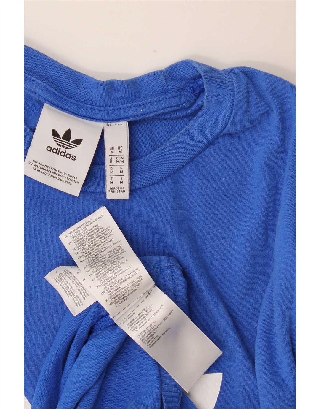 Camiseta Adidas Masculina Graphic Top Médio Algodão Azul