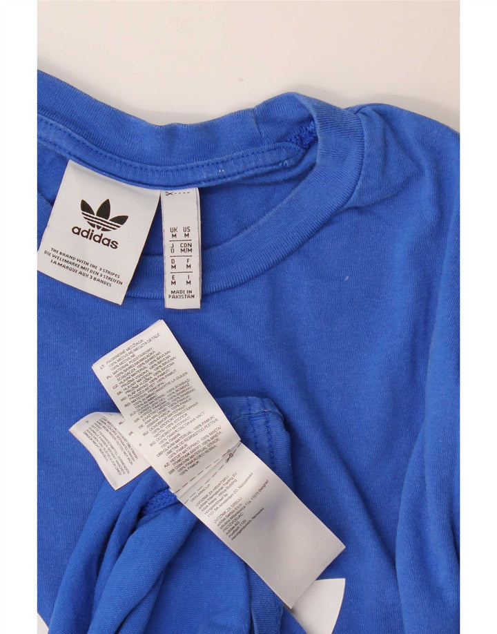 Camiseta Adidas Masculina Graphic Top Médio Algodão Azul