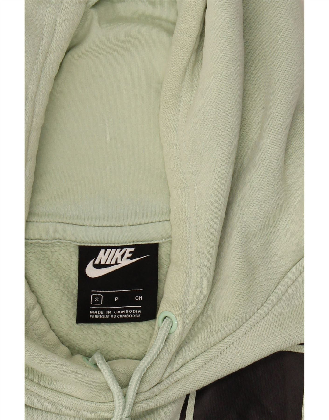 NIKE Mens Graphic Hoodie Jumper Small Green Cotton Vintage Nike and Second-Hand Nike from Messina Hembry 