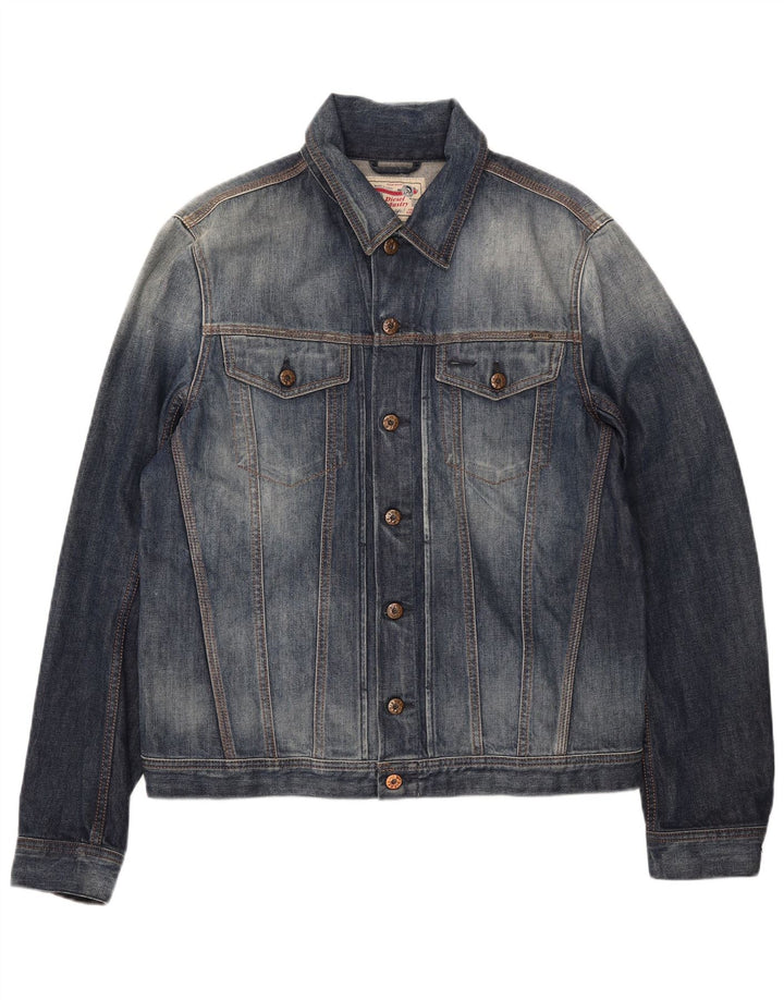 Jaqueta jeans masculina diesel UK 42 XL algodão azul