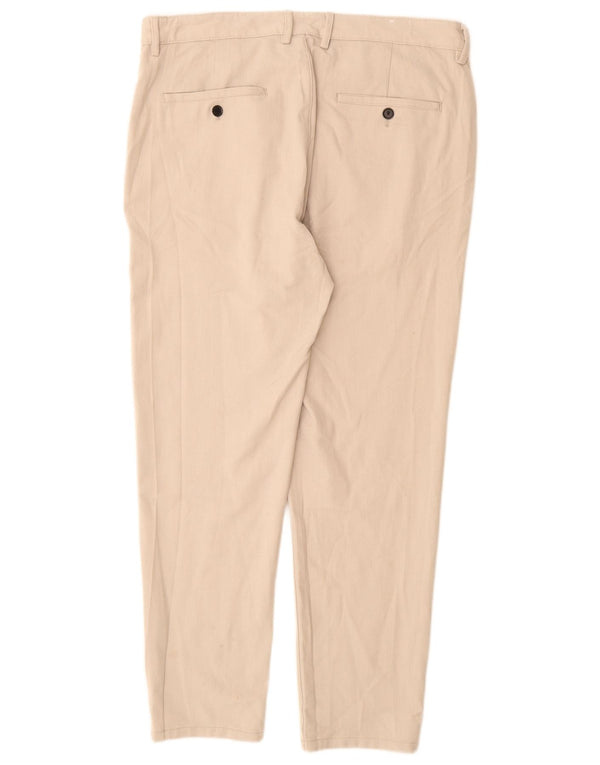 Zara Mens Slim Chino Calças EU 44 Grande W34 L29 Bege