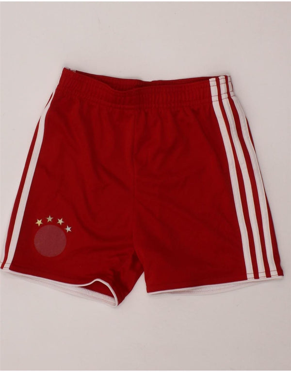 Shorts esportivos ADIDAS para meninos 9-12 meses poliéster vermelho