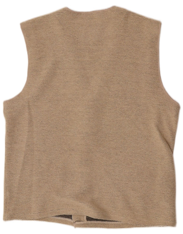 Colete masculino vintage 2XL lã bege