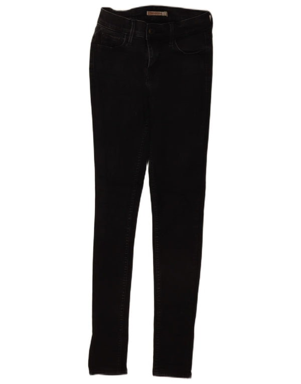 Calça jeans feminina Levi's 710 Super Skinny W25 L30 algodão preto