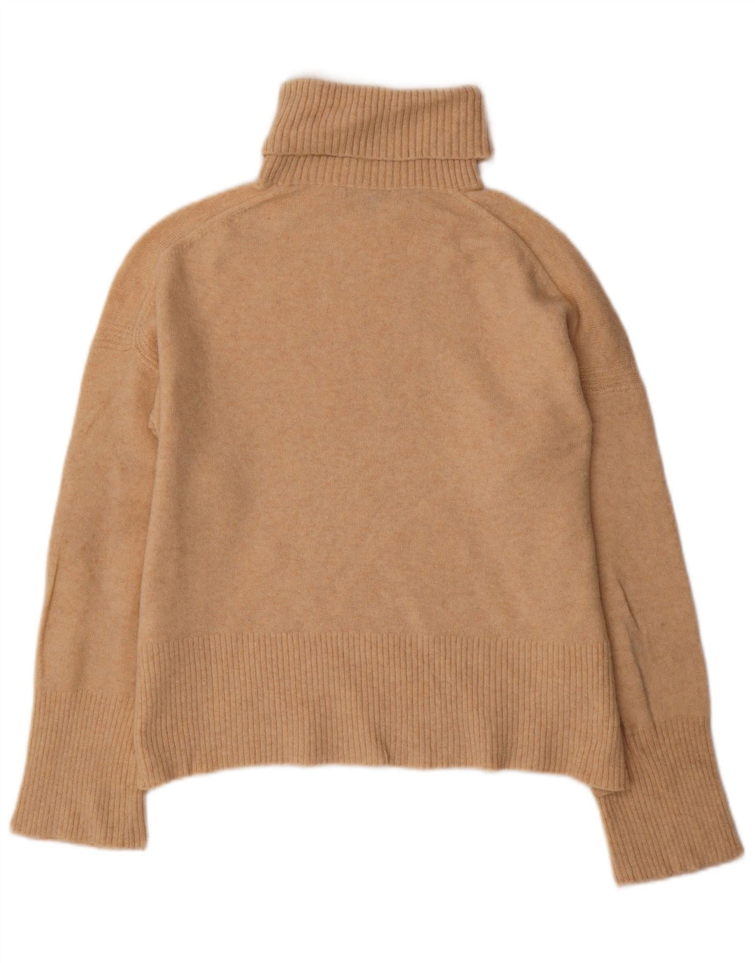 J. CREW Suéter feminino oversized com gola redonda Reino Unido 10 pequeno bege