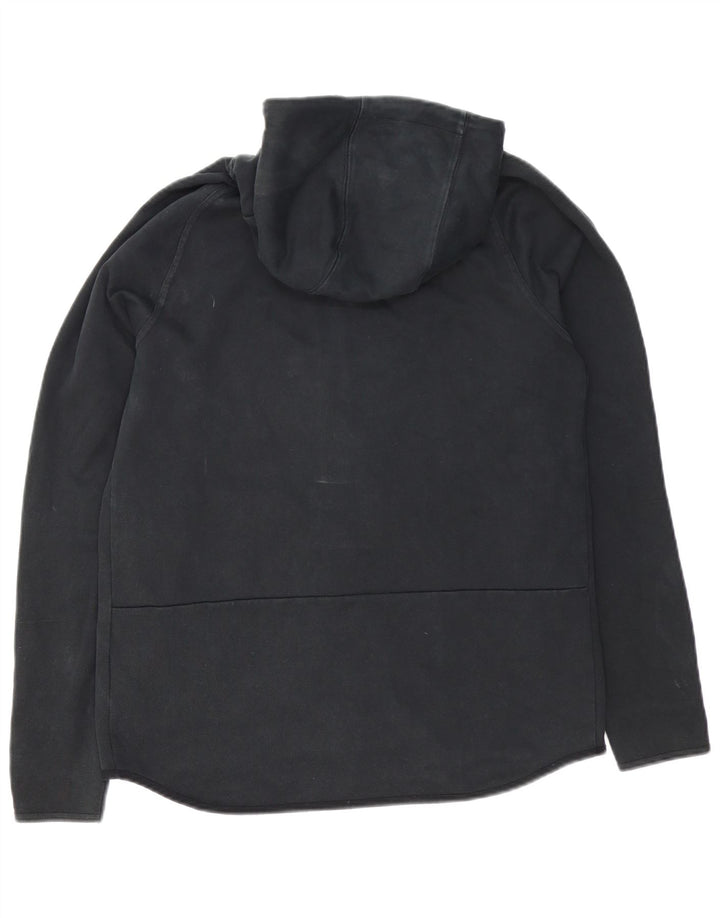 Suéter Nike masculino com capuz e zíper médio preto algodão