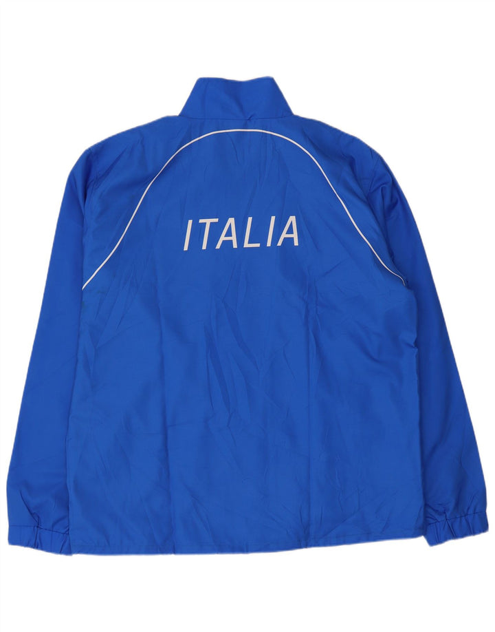 Asics Mens Italia Graphic Tracksuit Top Jaqueta XL Azul Poliéster