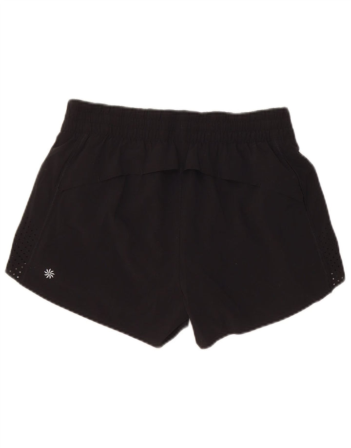 Shorts esportivos femininos ATHLETA UK 6 XS preto poliéster
