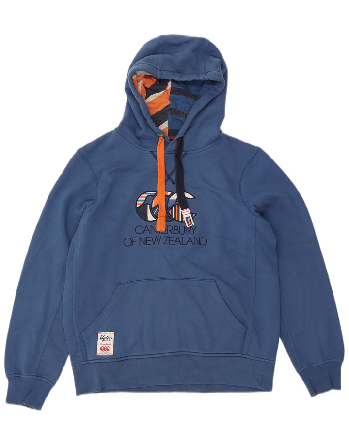 Suéter com capuz gráfico Uglies masculino Canterbury azul médio