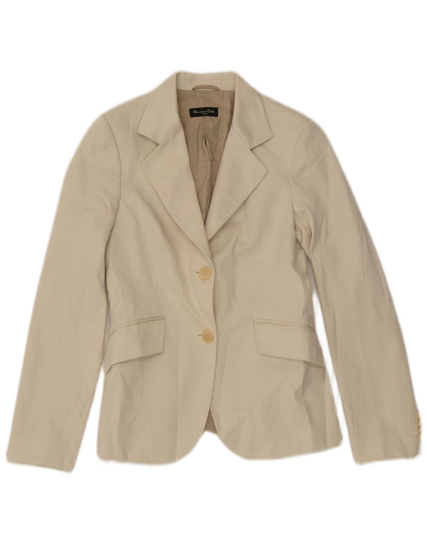 Jaqueta blazer masculina Massimo Dutti com 2 botões UE 38 pequena algodão branco