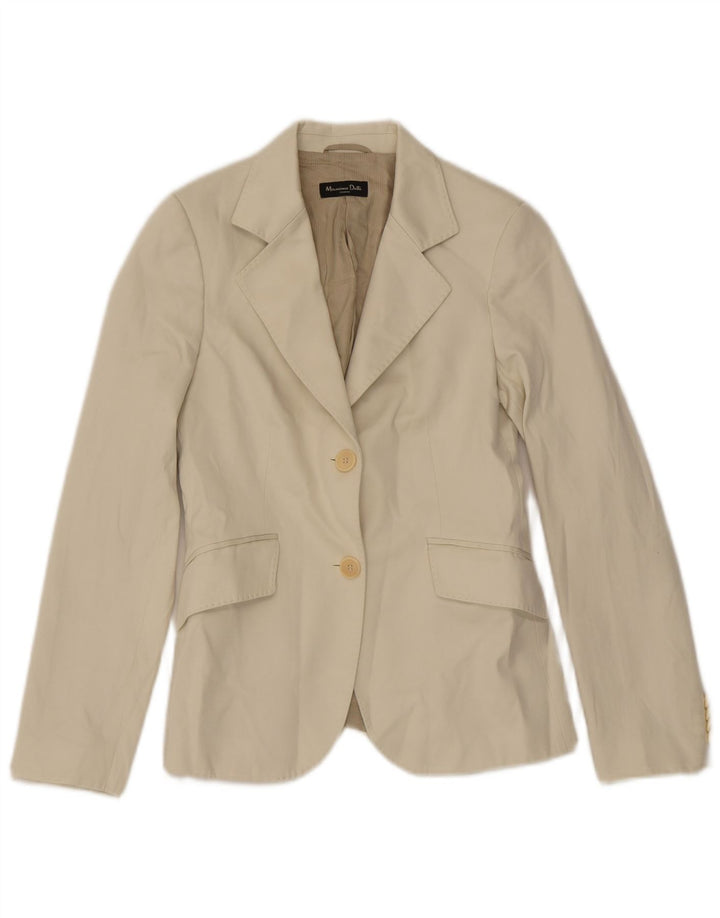 Jaqueta blazer masculina Massimo Dutti com 2 botões UE 38 pequena algodão branco
