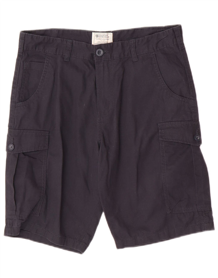 Shorts cargo masculino regular Mountain Warehouse W30 algodão azul marinho médio
